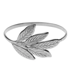 Set di 6 portatovaglioli in ottone argentato