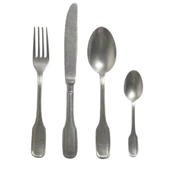 Set di 24 posate d'acciaio vintage