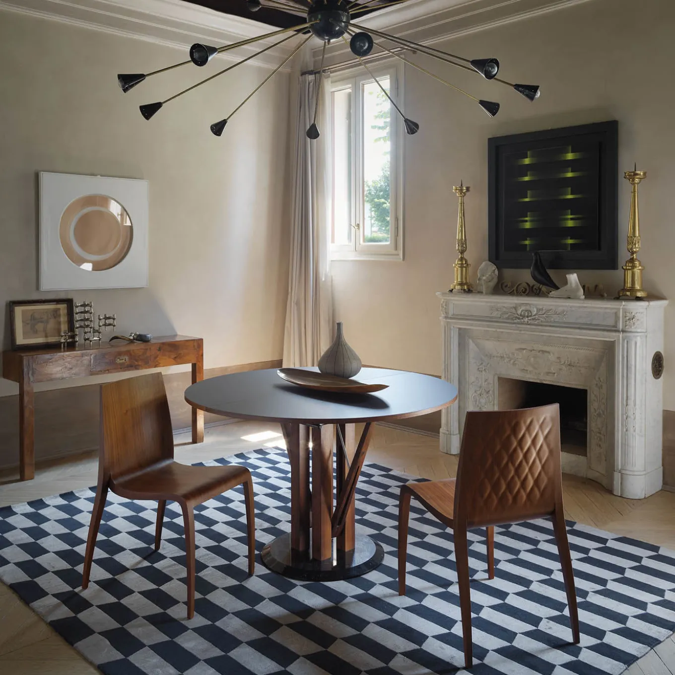 Set di 2 sedie in legno Ki di Mario Bellini