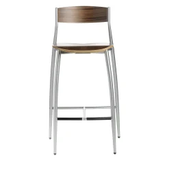 Set di 2 sgabelli da banco in noce Baba di Sergio Mian