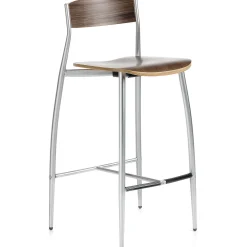 Set di 2 sgabelli da banco in noce Baba di Sergio Mian