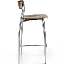 Set di 2 sgabelli da banco in noce Baba di Sergio Mian