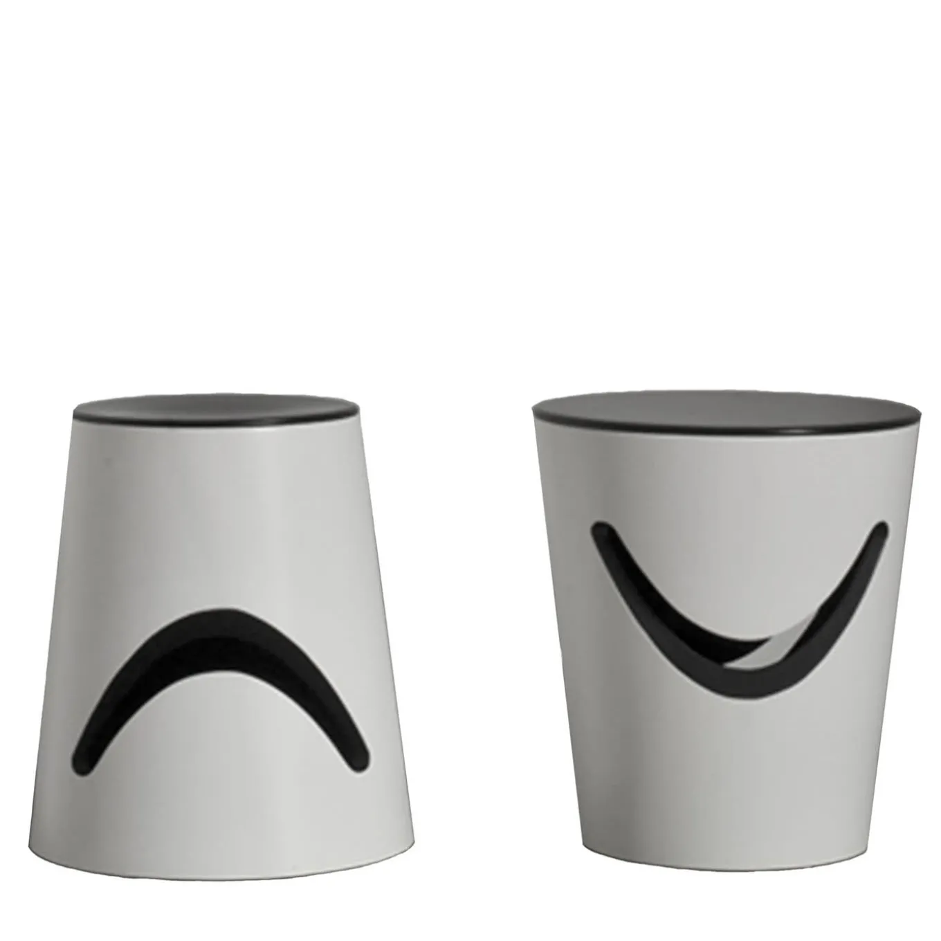 Set di 2 sgabelli Happy&Grumpy di Sakura Adachi