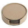 Set di 6 sottobicchieri beige