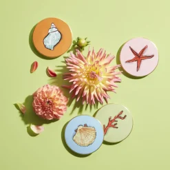 Set di 4 sottobicchieri Il Viaggio di Nettuno di Luke Edward Hall