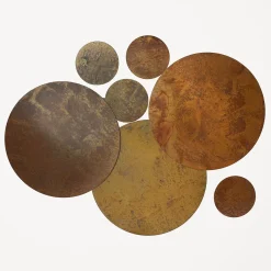 Set di 4 sottobicchieri in ottone Terra