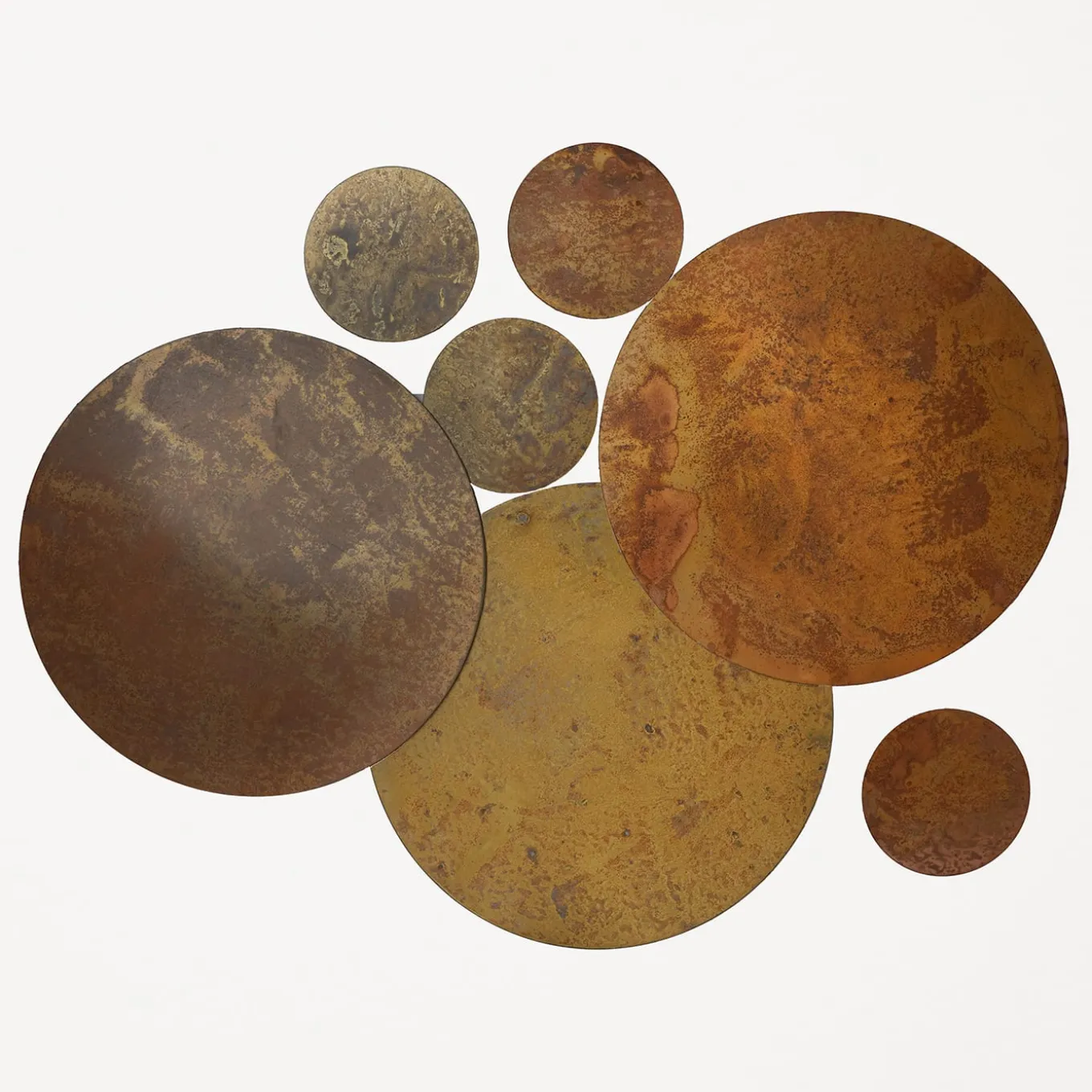 Set di 4 sottobicchieri in ottone Terra