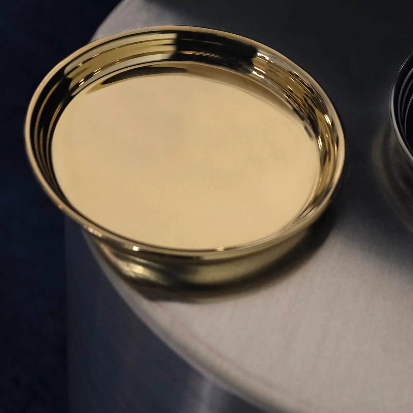 Set di 2 sottobicchieri in ottone lucidato