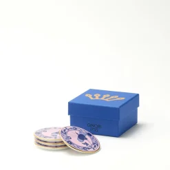 Set di 4 Sottobicchieri Oriente Italiano Azalea