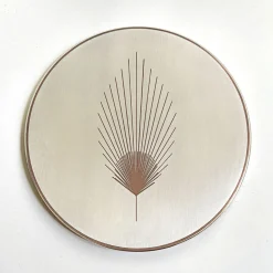 Set di 6 sottobicchieri Phoinix in ottone placcato argento