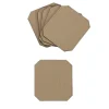 Set di 6 sottobicchieri Soft Suite Del Monte in pelle beige Tamarone