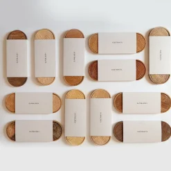 Set di 6 Sottobicchieri topografici Isotrays Mont Blanc #3