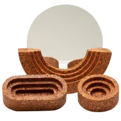 Set di 1 specchio e 2 contenitori Veneris di Nunzia Ponsillo