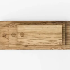 Set di 3 taglieri corti in legno Inulivo