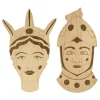 Set di 2 taglieri intarsiati Teste di Paladino di Gabriele E. M. D'Angelo