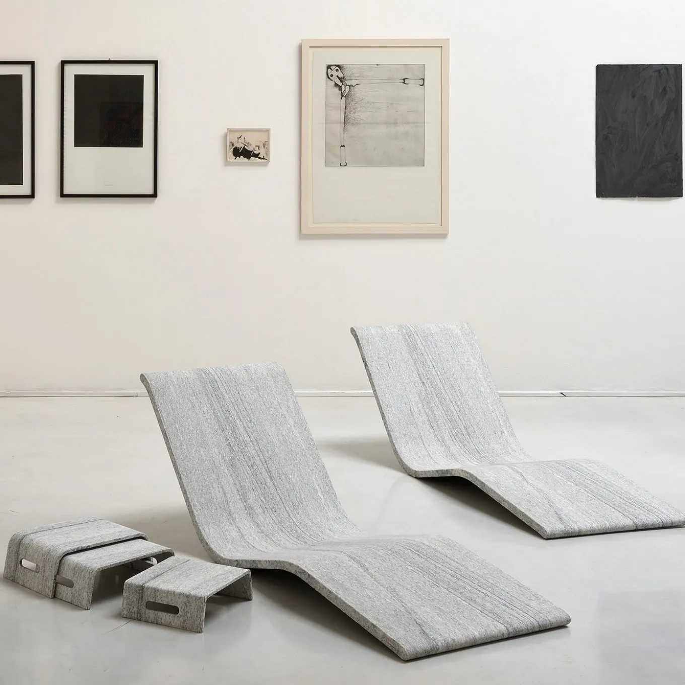 Set di 3 tavolini Trio di Testi Design