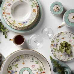 Set di 2 tazze da caffè con piattino Jolie in porcellana