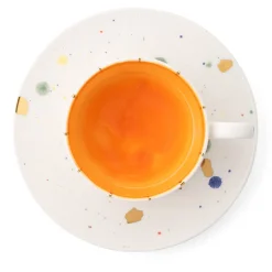 Set di 2 tazze da tè Miami Straight e piattini