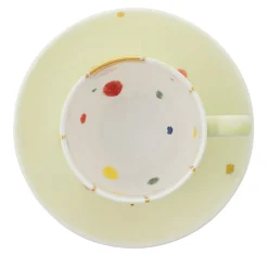 Set di 2 tazze di caffè Amelia e piattini