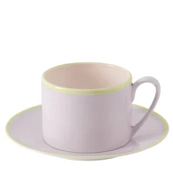 Set di 2 tazze e piattini Murrine Lilla