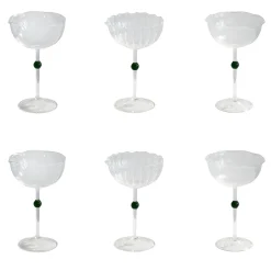 Set di 6 tazze verde perla