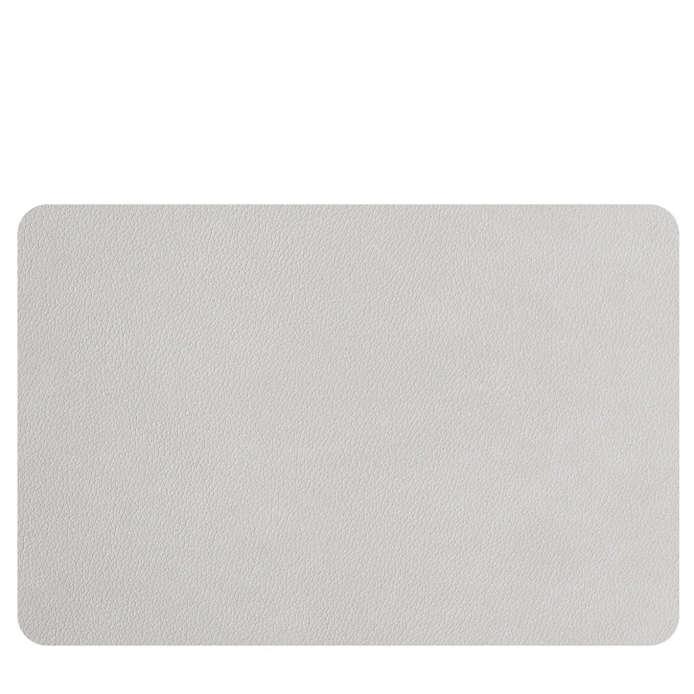 Set di 2 tovagliette bifacciali in pelle rosa cenere e ostrica