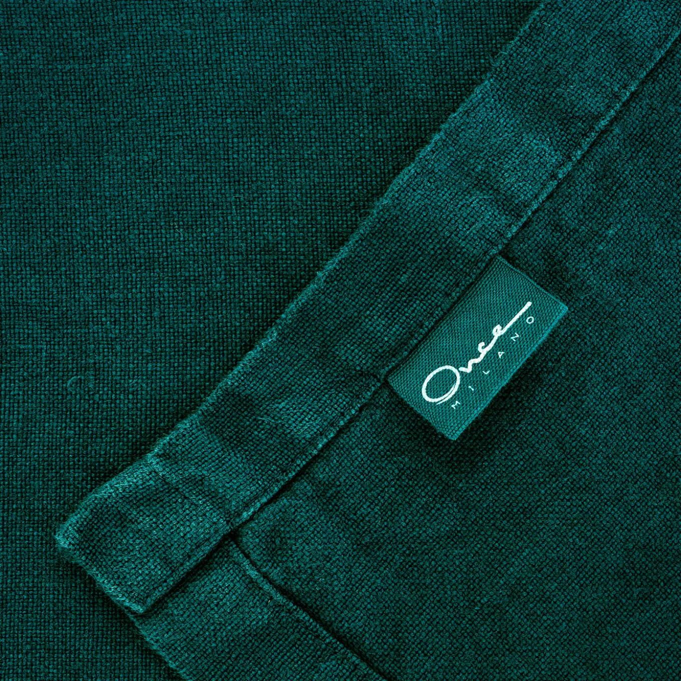 Set di 4 tovagliette in lino verde foresta