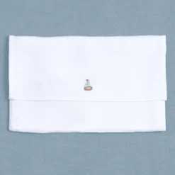 Set di 6 tovagliette rettangolari in lino per bevande Sailboats