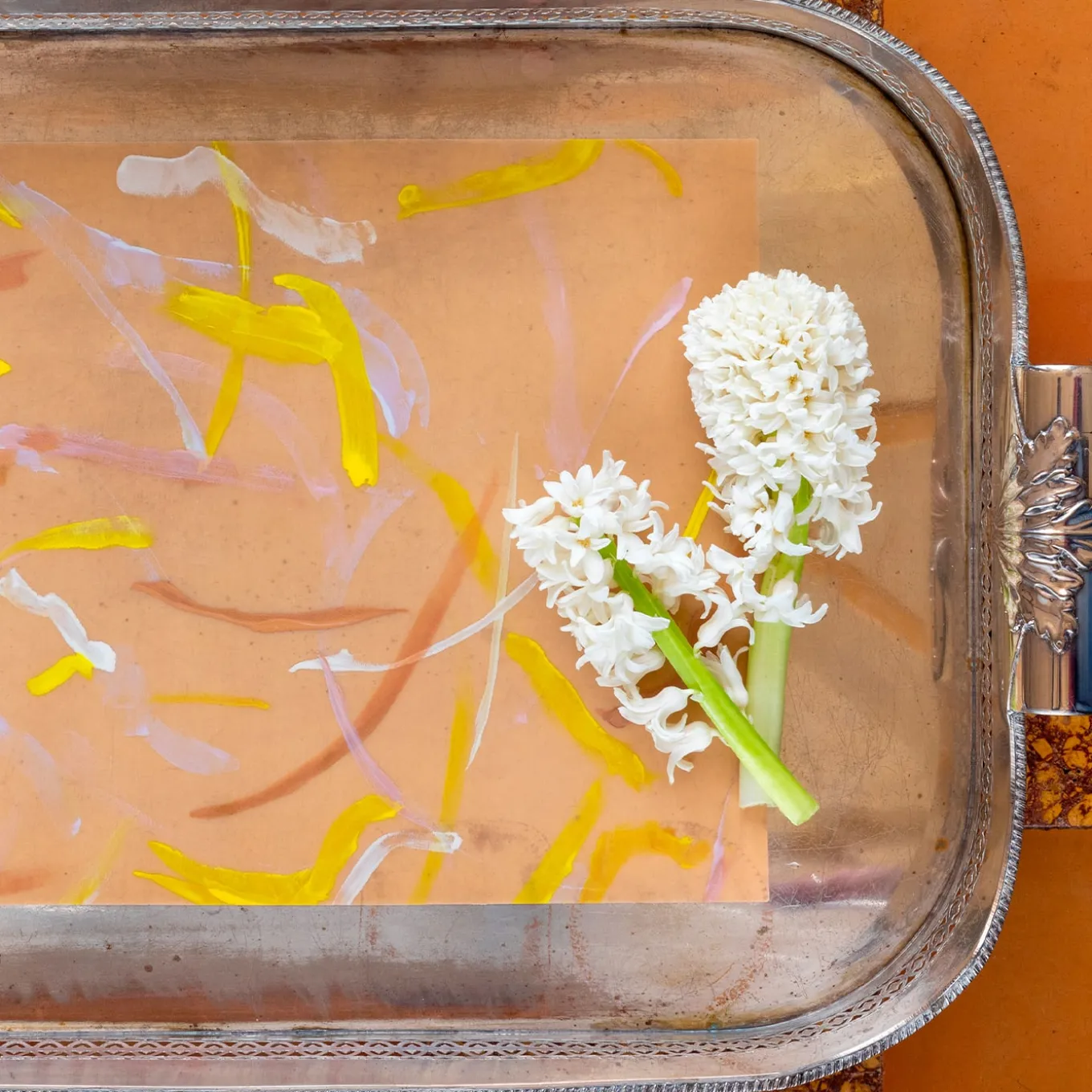 Set di 2 tovagliette rosa Roman breeze