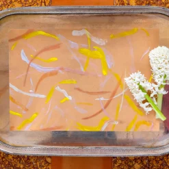 Set di 2 tovagliette rosa Roman breeze