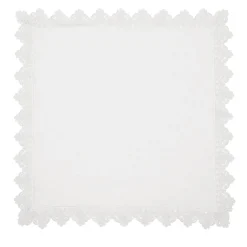 Set di 4 tovaglioli bianchi con pizzo siciliano