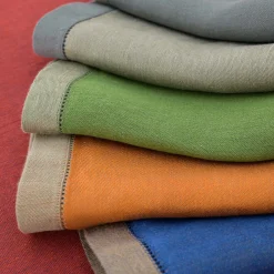 Set di 4 tovaglioli Boboli verde oliva