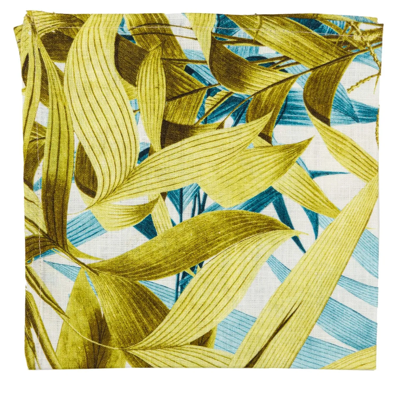 Set di 6 tovaglioli di lino con foglie di palma Las Palmas
