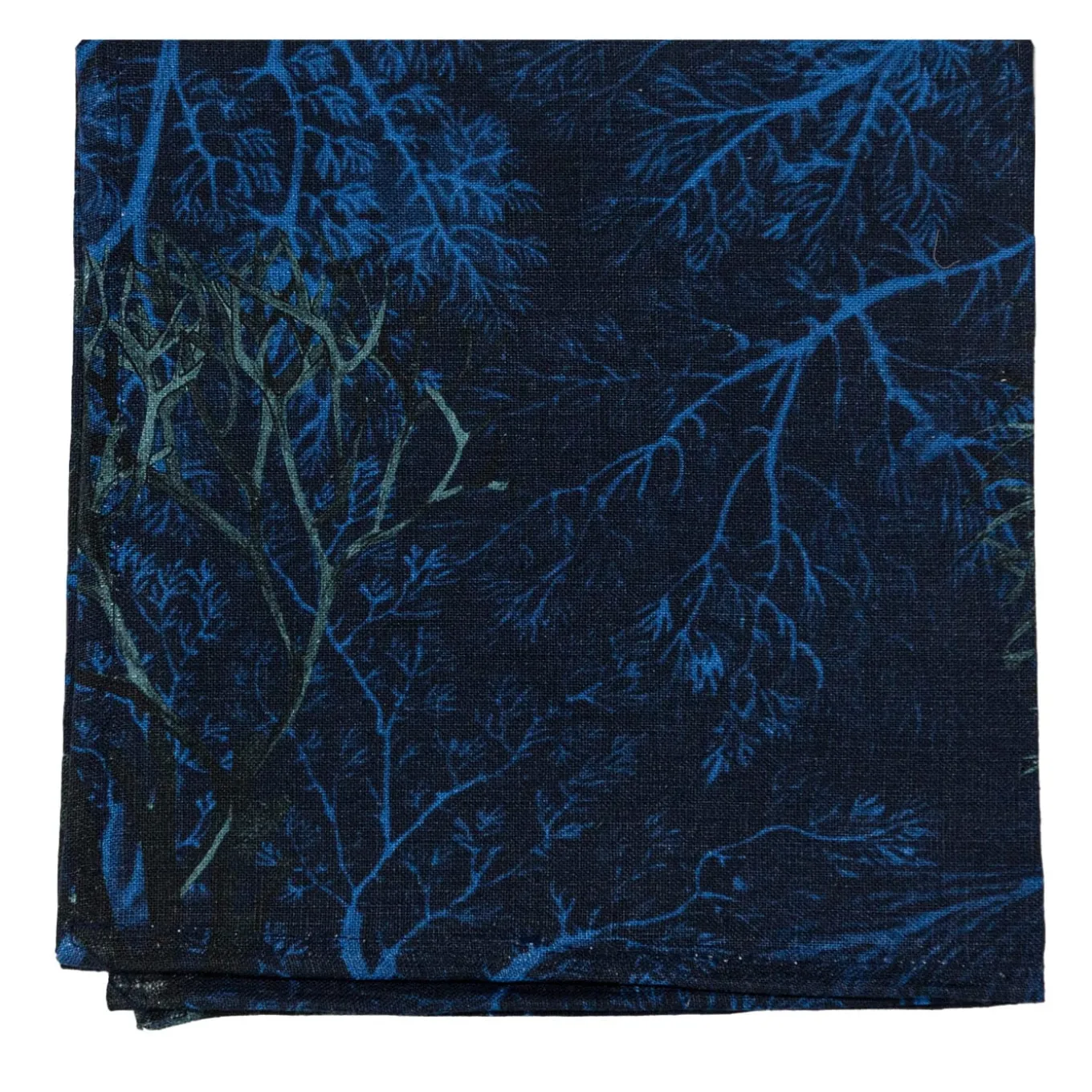 Set di 6 tovaglioli di lino con decorazione di alghe Amami