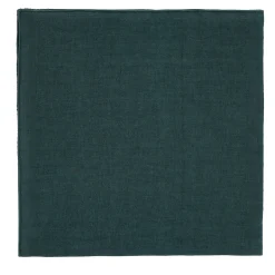 Set di 4 tovaglioli in lino con orlo arrotolato in legno di bosco