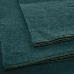 Set di 4 tovaglioli in lino con orlo arrotolato in legno di bosco