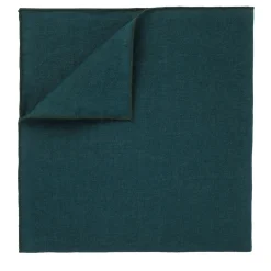 Set di 4 tovaglioli in lino con orlo arrotolato in legno di bosco