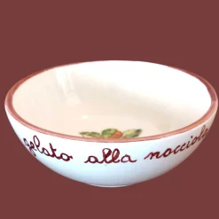 Set di 6 vaschette da gelato in ceramica alla nocciola