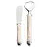 Set di apribottiglie e spalmaburro bianco Corallo