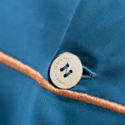 Set di biancheria da letto estiva - Blu petrolio e beige