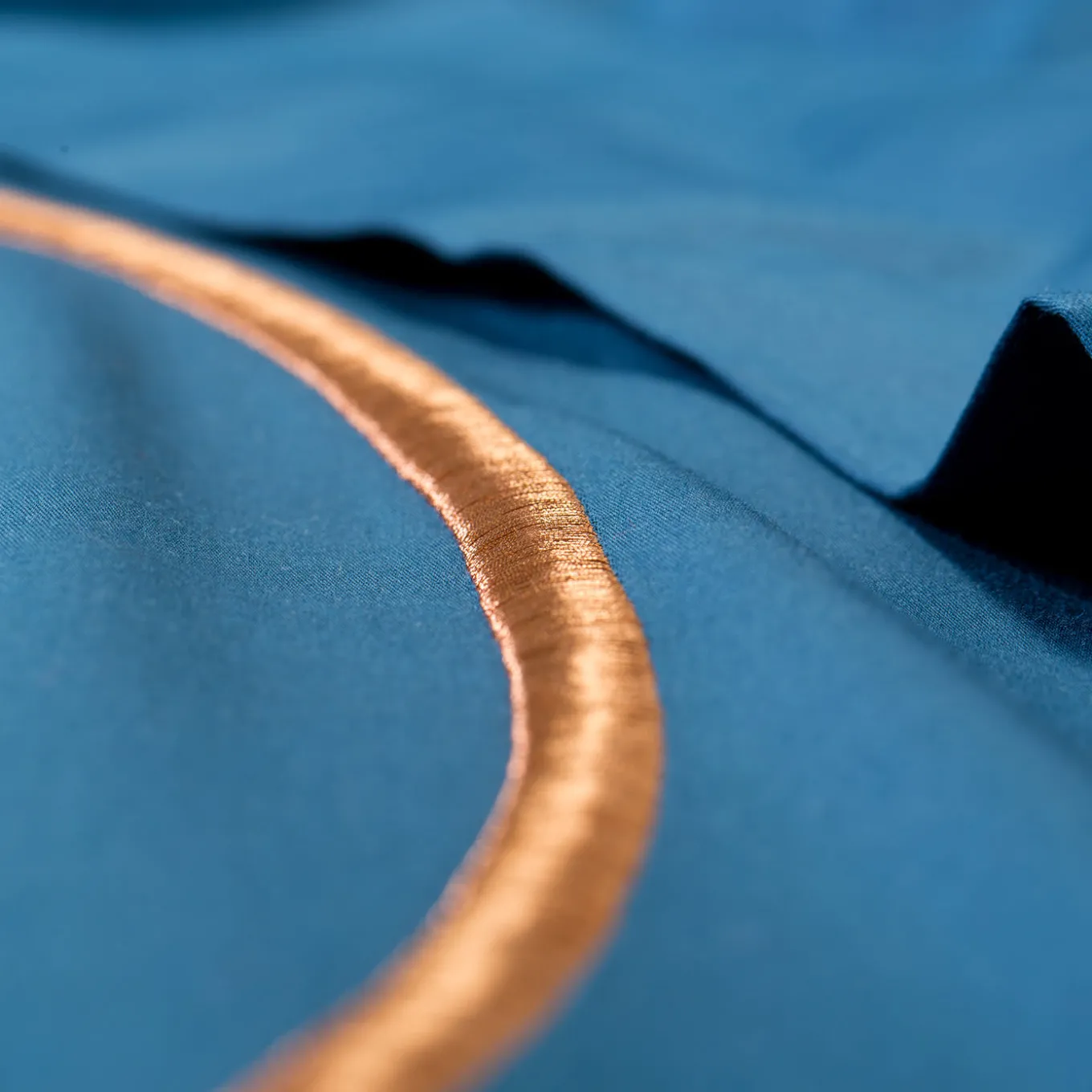 Set di biancheria da letto estiva - Blu petrolio e beige