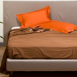 Set di biancheria da letto estiva - Marrone e arancione