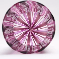 Set di bicchieri da acqua e da vino rosa di Murano per sei persone