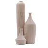 Set di bottiglie scultoree in legno #4