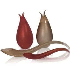 Set di due centrotavola Giglio