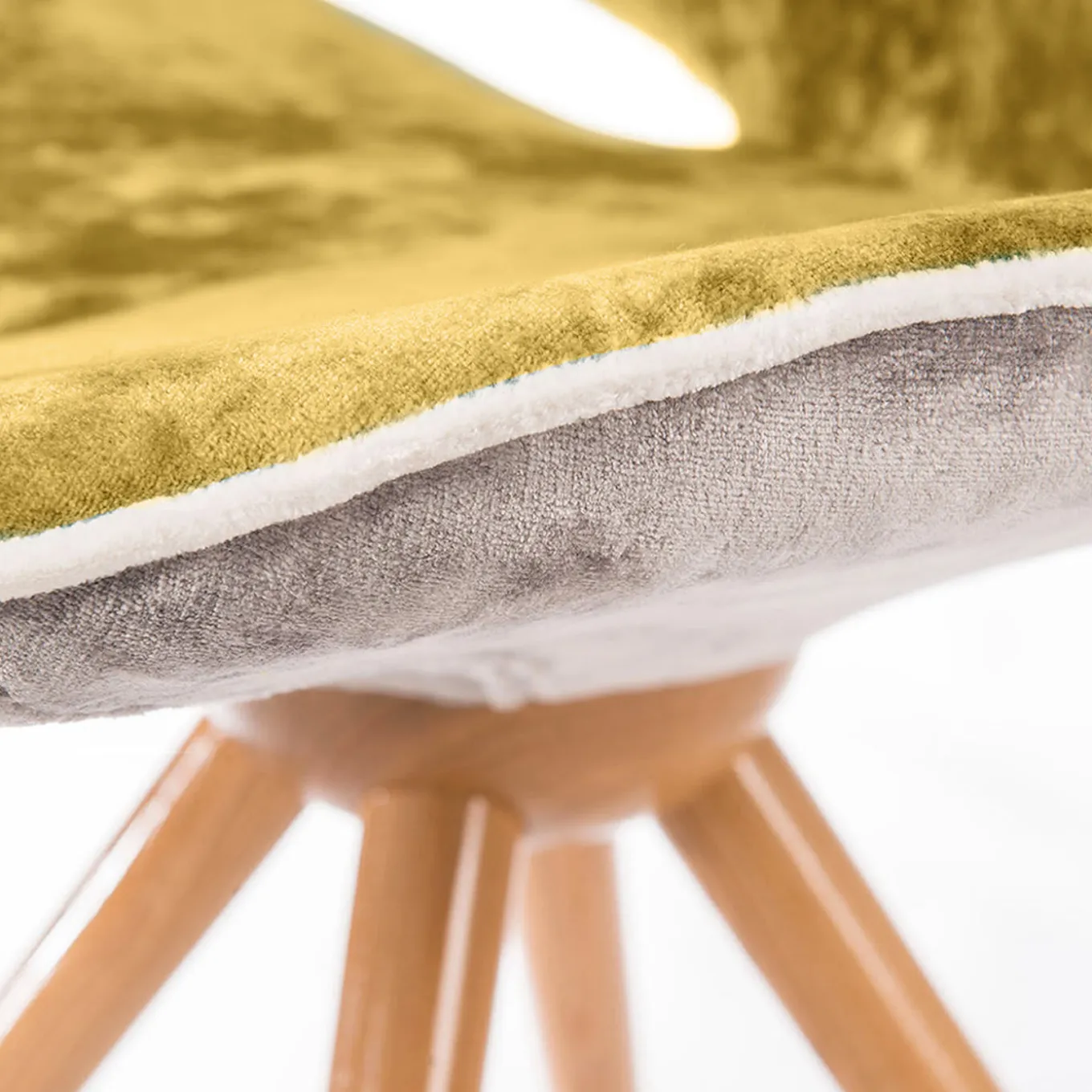 Set di due sedie Pansè in giallo