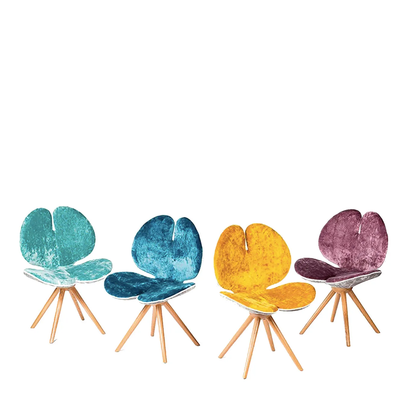 Set di due sedie Pansè in giallo