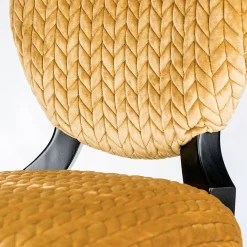 Set di due sedie Sophia in legno e tessuto