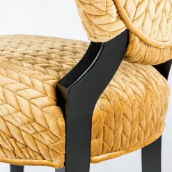 Set di due sedie Sophia in legno e tessuto