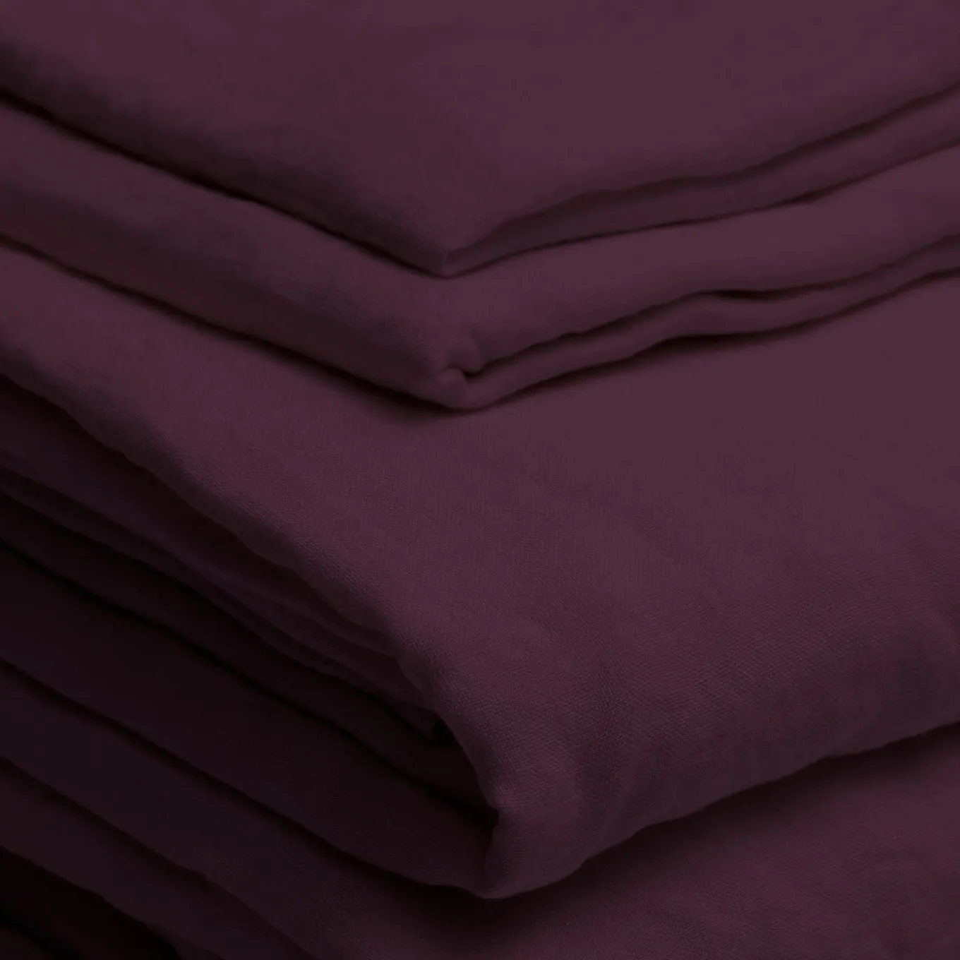 Set di Lenzuola King Size in Lino colore Amarena